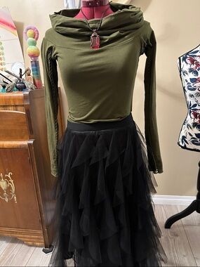 Festival top Faerie whimsical goth